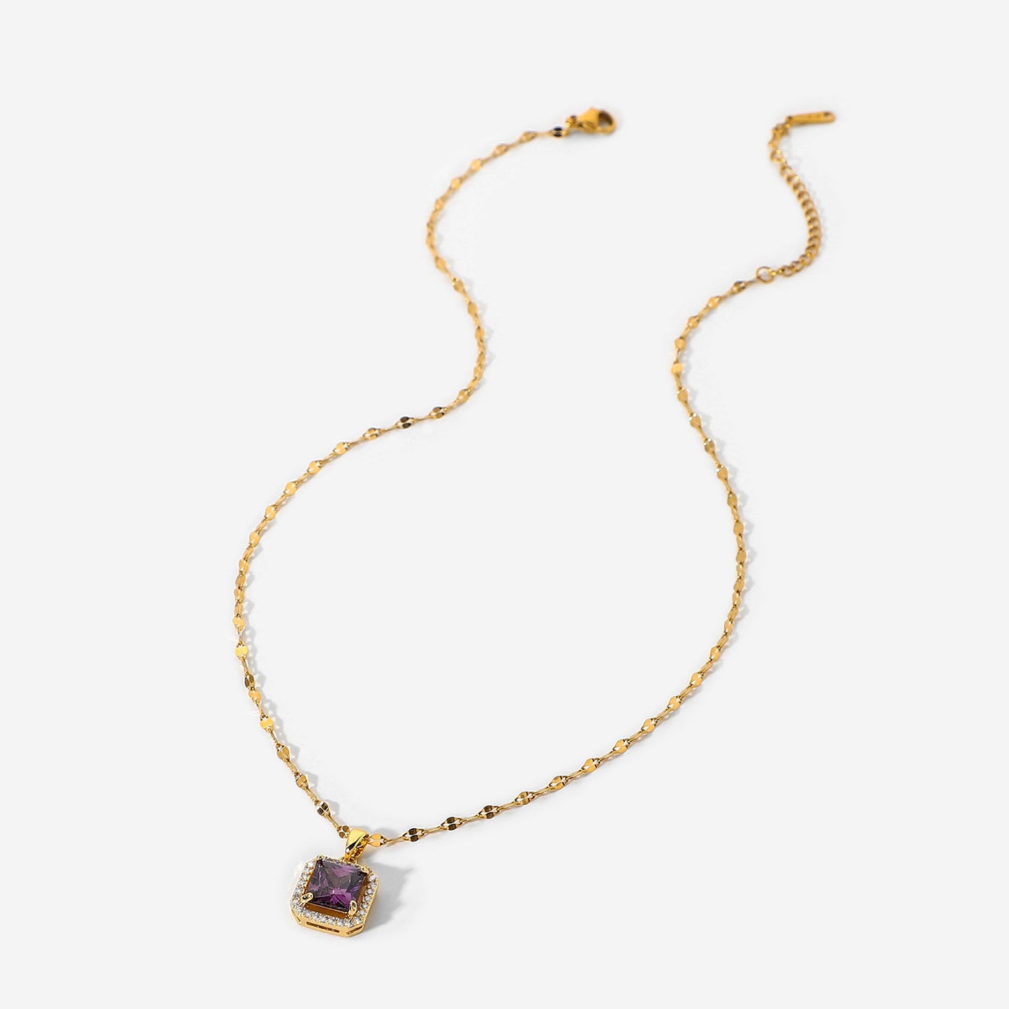 Amethyst crystal necklace