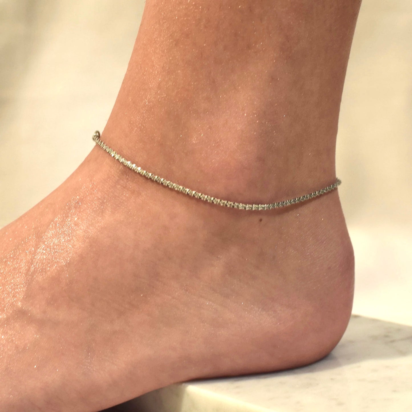 Alessia icy anklet gold/silver