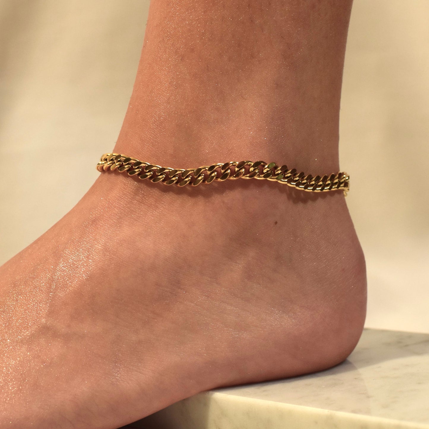 Miami cuban chain anklet