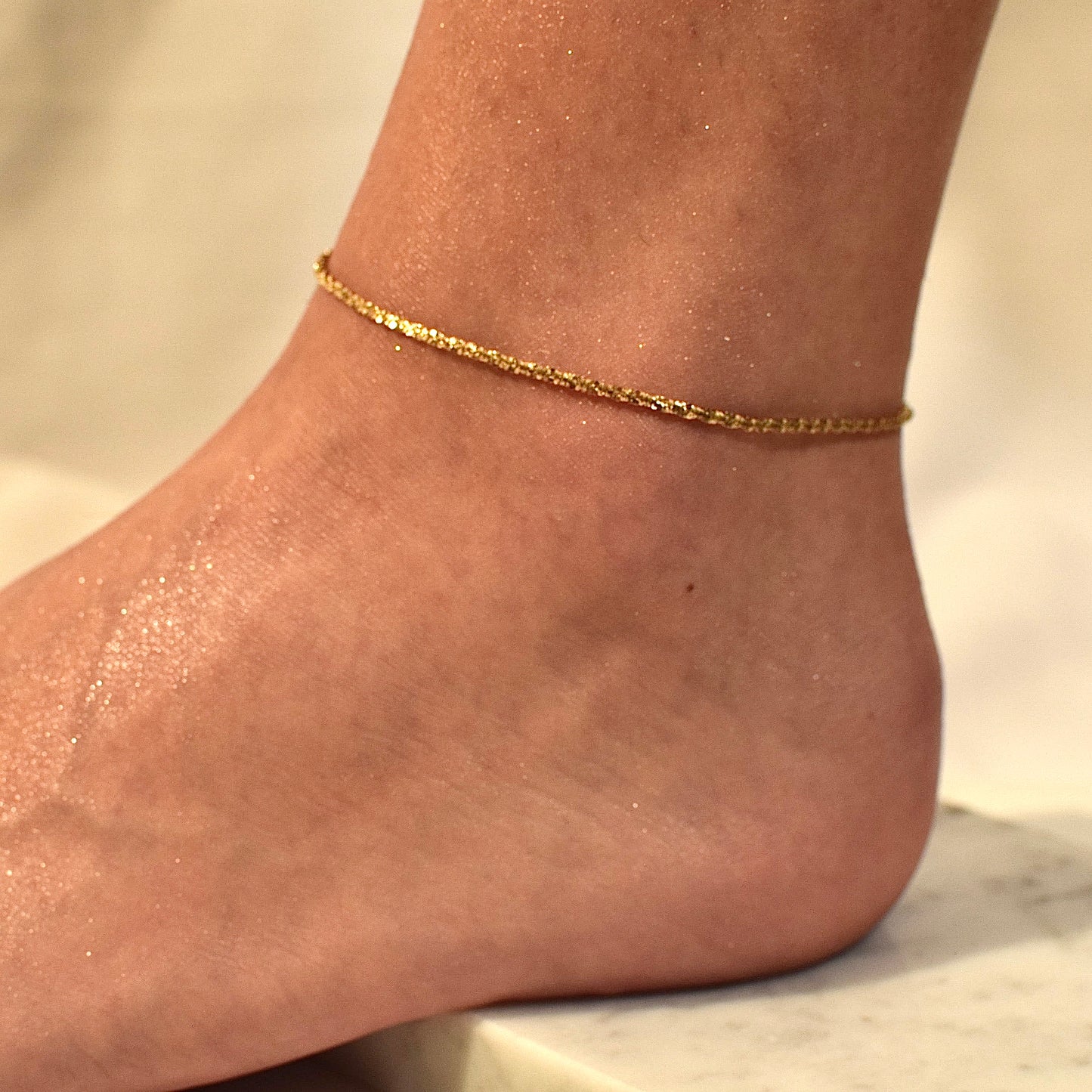 Alessia icy anklet gold/silver