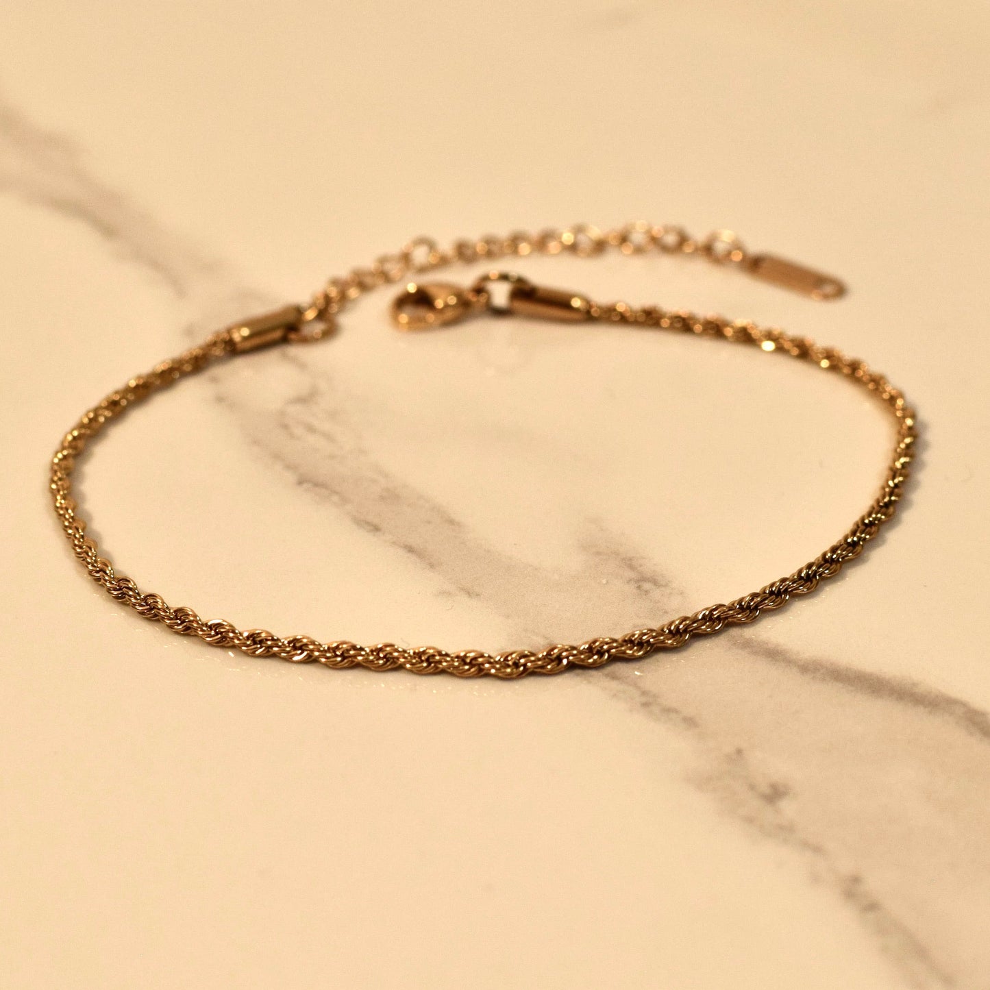 Kenzie rope chain anklet