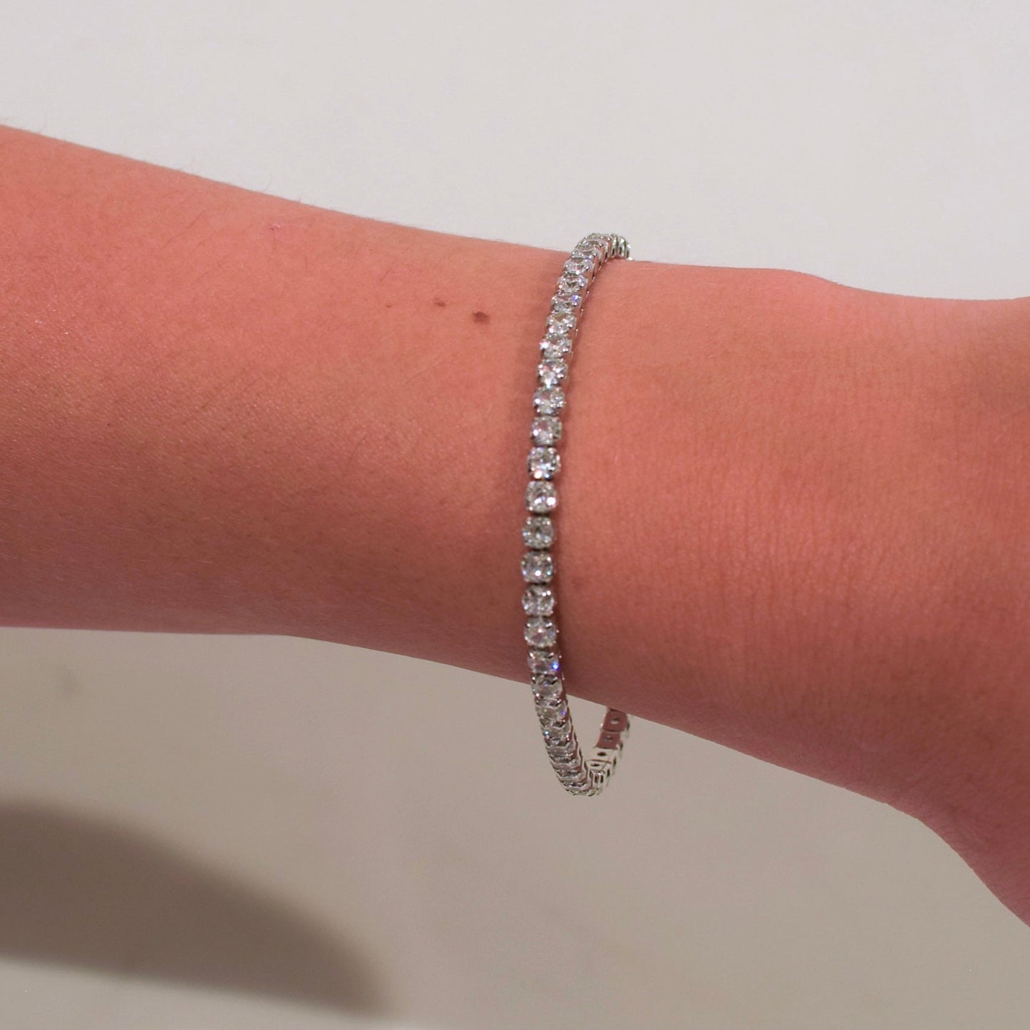 Elise tennis bracelet silver