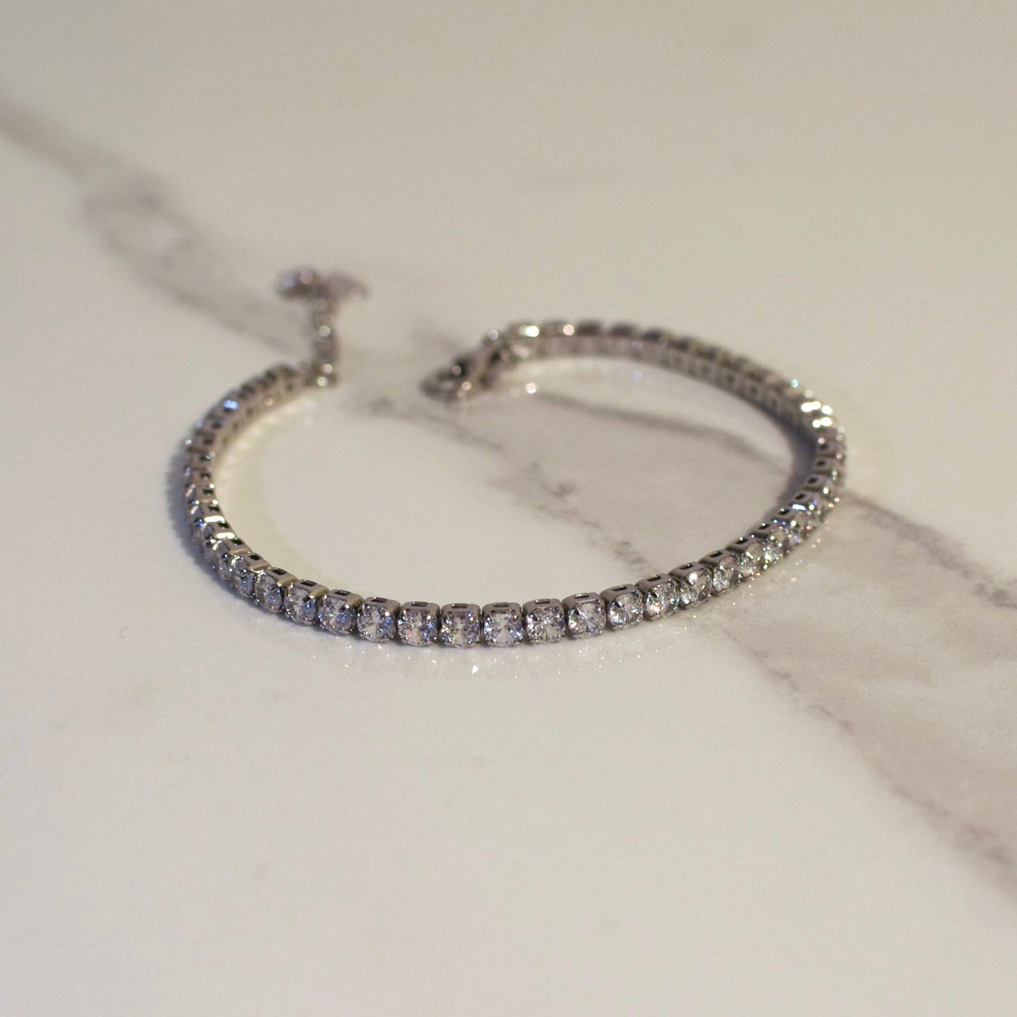 Elise tennis bracelet silver