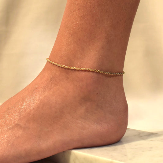 Kenzie rope chain anklet