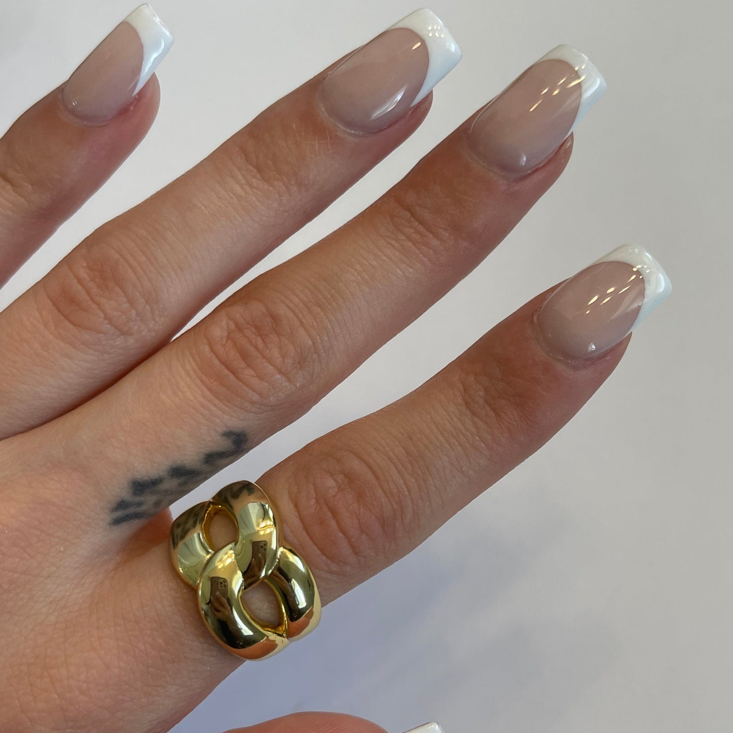 Chunky twist ring gold