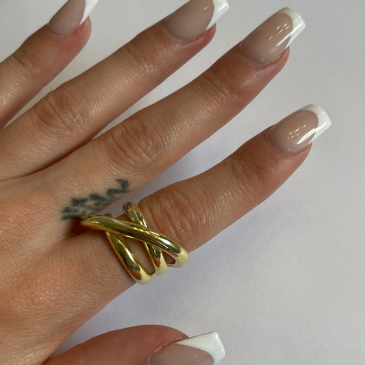 Silvia wrap ring gold