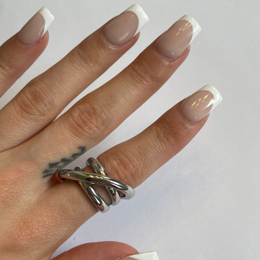 Silvia wrap ring silver