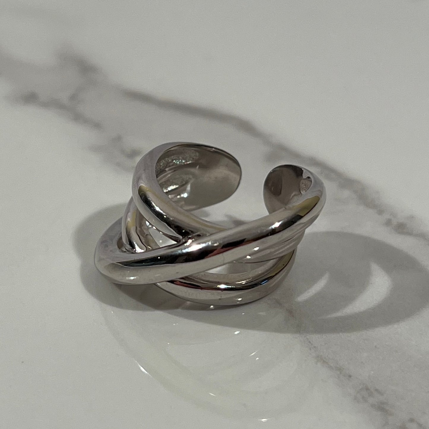 Silvia wrap ring silver