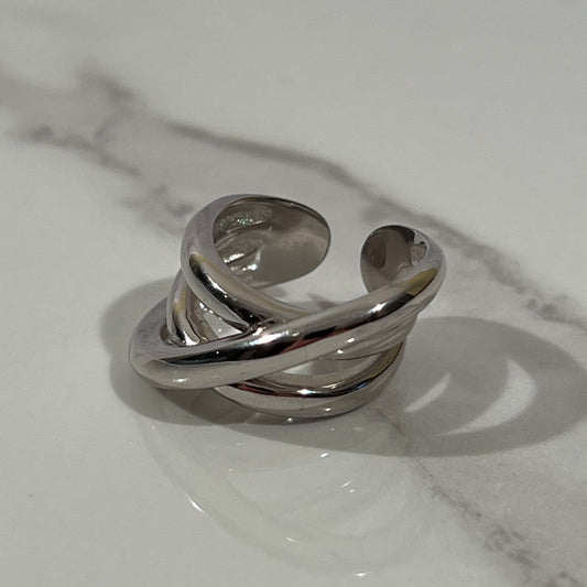 Silvia wrap ring silver