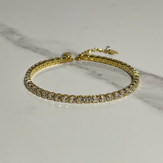 Elise tennis bracelet gold