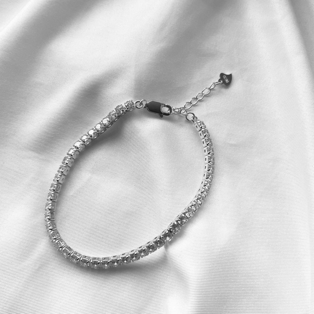 Elise tennis bracelet silver