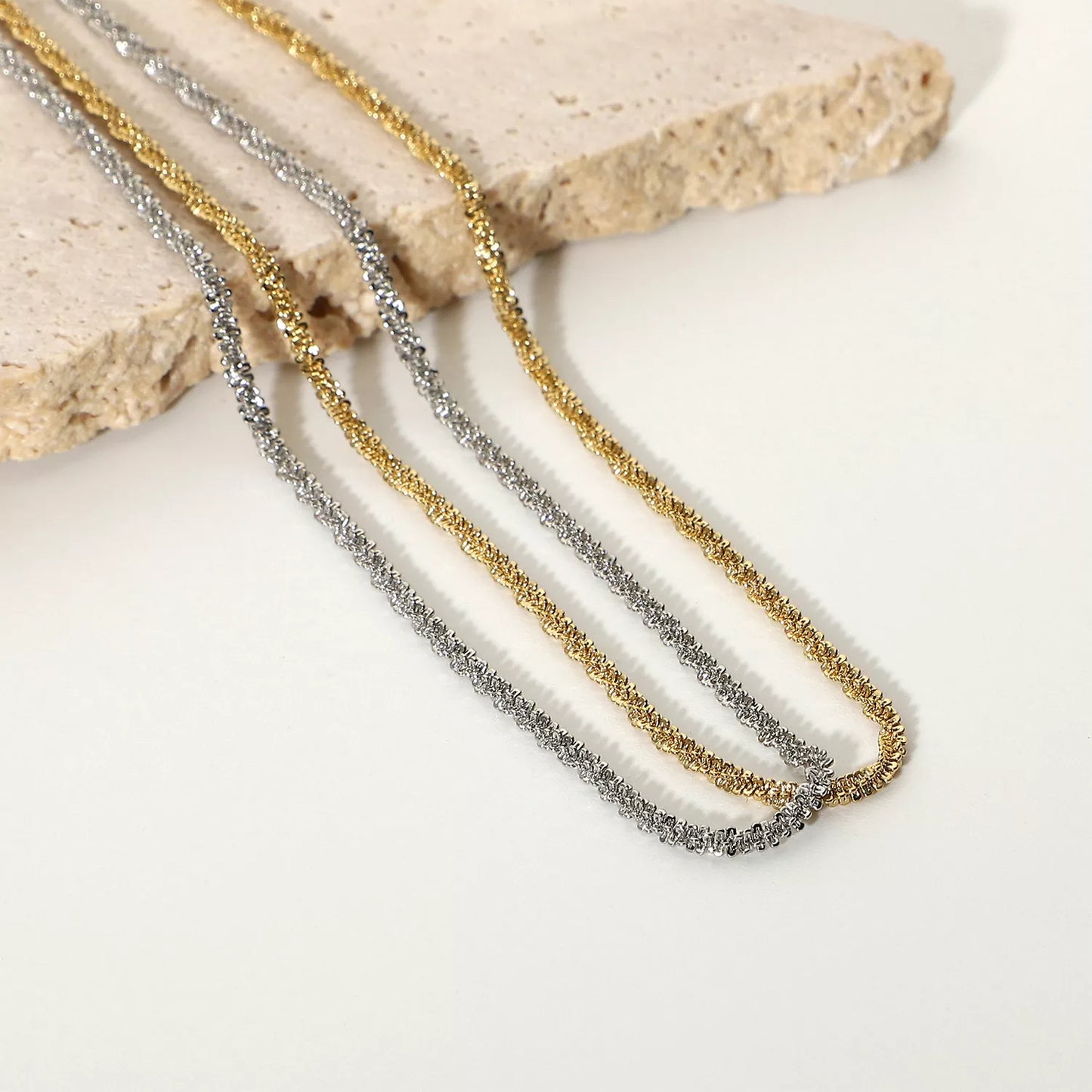 Alessia icy necklace silver/gold